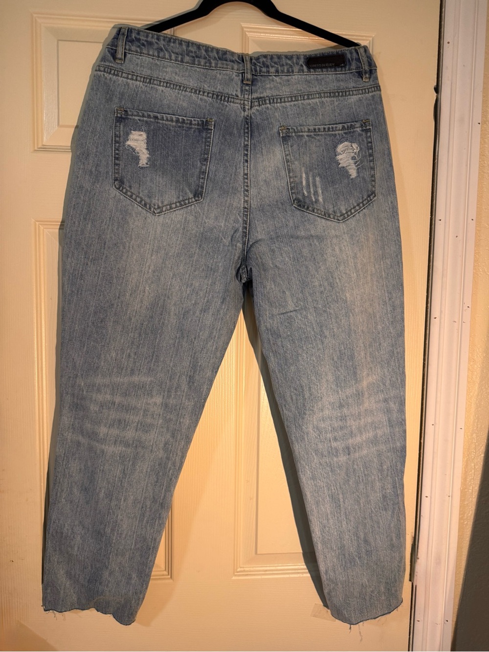UnionBay Light Blue Distressed Girlfriend Jeans Size 13 - Picture 8 of 10